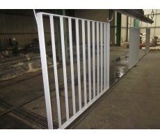 Grenaillage et 1 couche polyzinc et 1 couche thermolaquage sur grilles