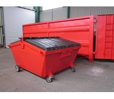 Grenaillage et 1 couche peinture liquide sur benne et container