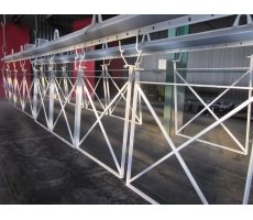 Grenaillage + 1 couche polyzinc + 1 couche thermolaquage sur grilles