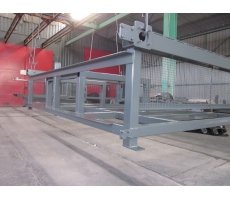 Grenaillage et thermolaquage sur chassis acier