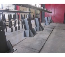 1 couche primaire et 1 couche finition polyuréthane sur pièces galva