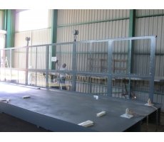 Grenaillage et 3 couches peinture sur passerelle