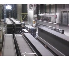 Grenaillage + 1 couche primaire sur une ossature métallique